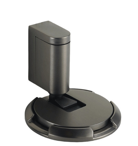 [무타공] 도어스토퍼 무타공 문닫힘방지 기계식 현관 말발굽