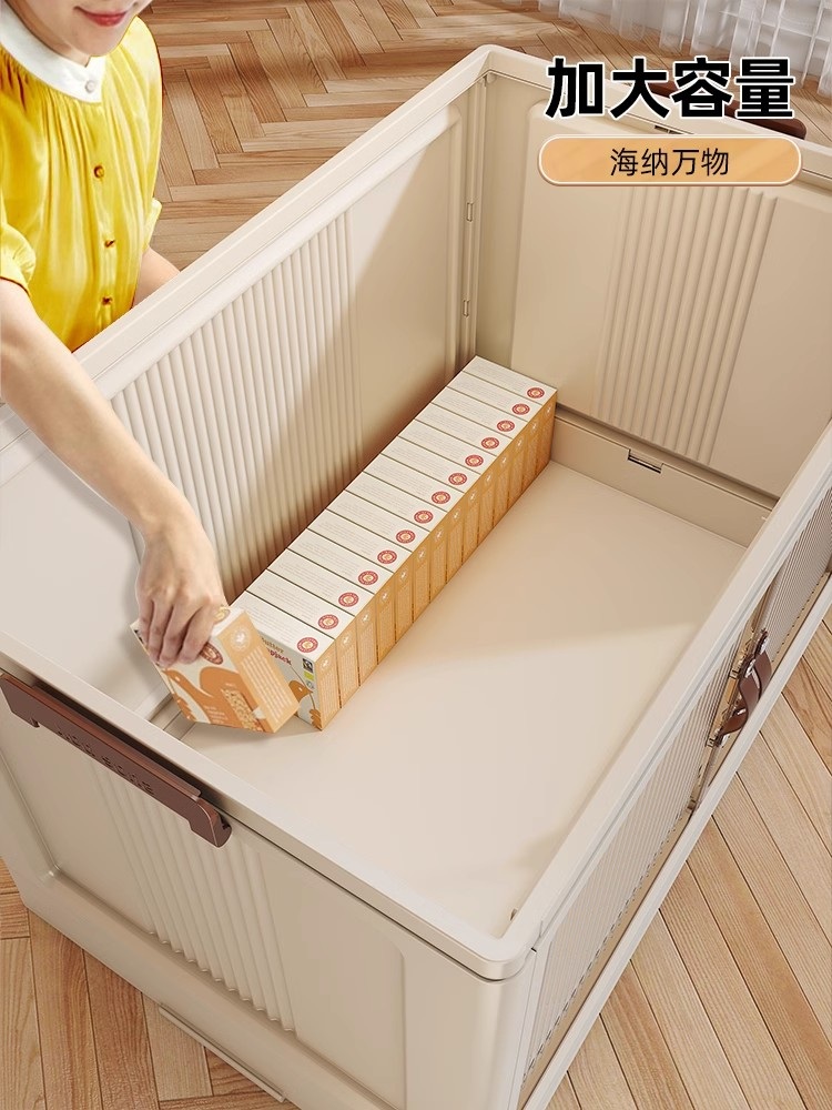 접이식 서랍장 원룸수납장 캐비닛 보관 조립식 바퀴 - 상세 이미지 4