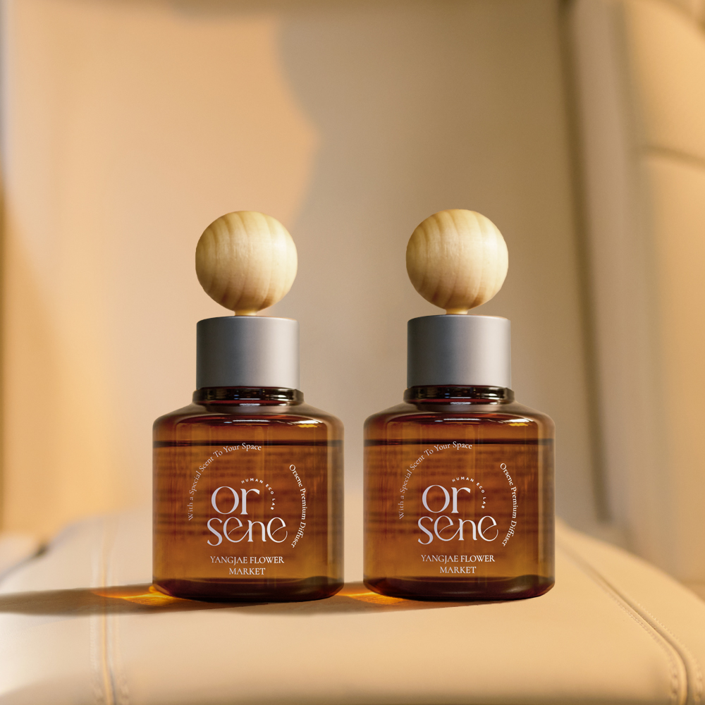 1+1 올센느 차량용방향제 디퓨저 80ml 자동차방향제 새차선물 차량용디퓨저 양재꽃시장