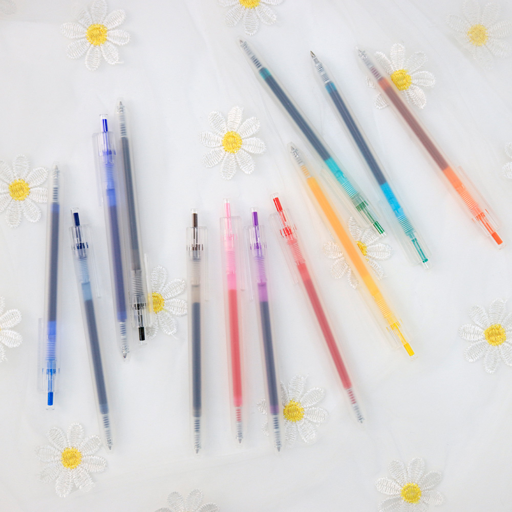 12칼라 편지지 다이어리 꾸미기 델라이트 중성 컬러 젤펜 다꾸 잉크펜 0.5mm - 상세 이미지 3