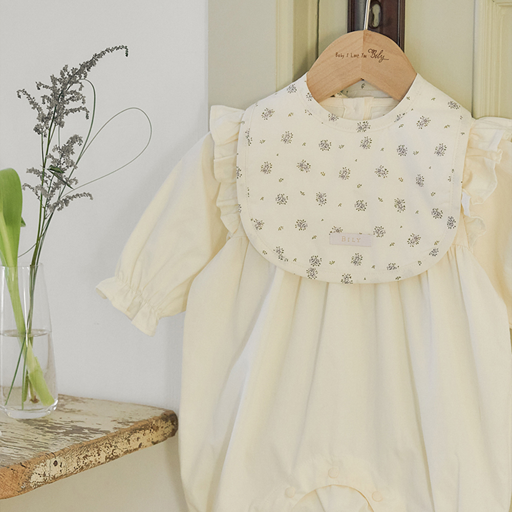 유럽풍 신생아 빕 빌리 라미에뜨 오가닉 아기 턱받이 친환경 유기농 순면 안심 신생아 침받이 이유식 받침