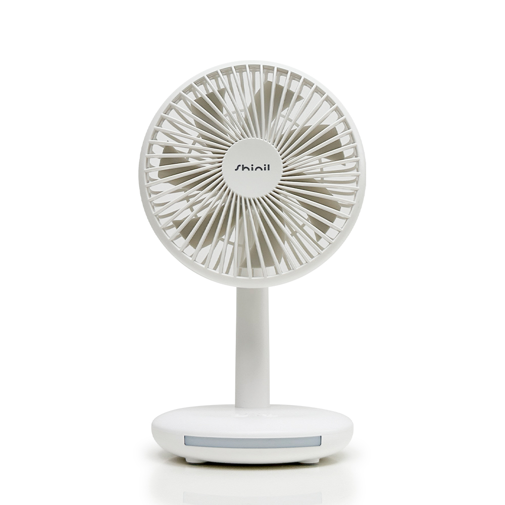 신일 탁상용 선풍기 BLDC 화이트 소형 선풍기 무선 사무실 책상 캠핑 제품 이미지