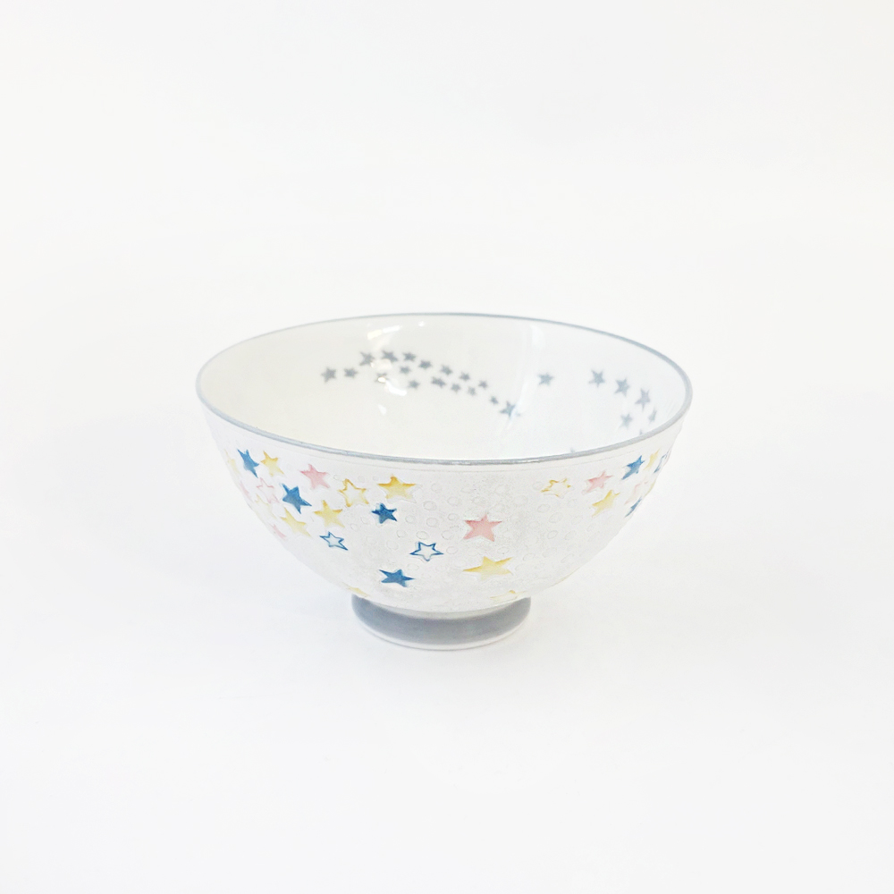 [전색상 재입고 완료] 미노야키 별모양 글리터 공기Bowl (블루 핑크 화이트) - 상세 이미지 3