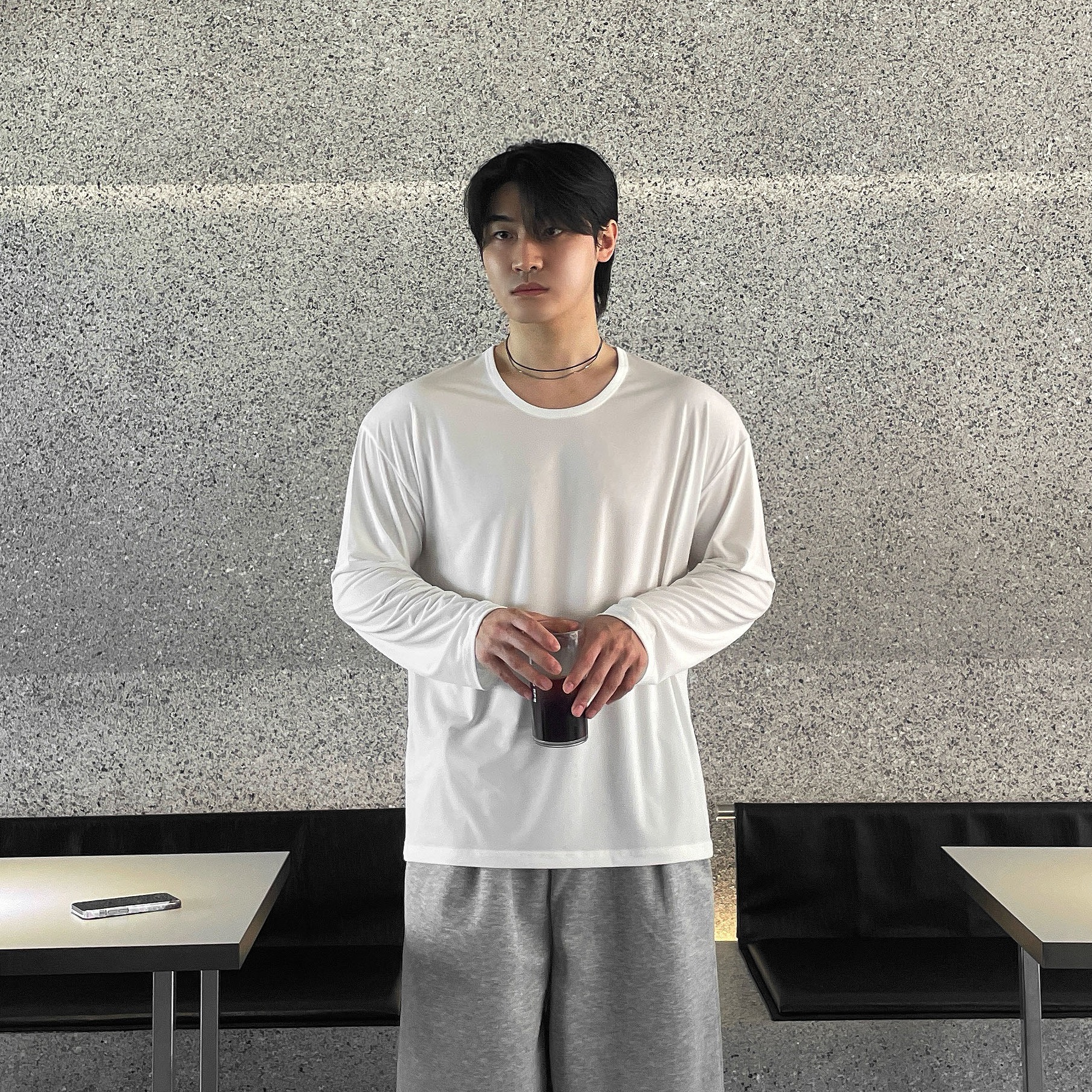 남자흰티 쿨티셔츠 흰색면티 무지티 - 상품 이미지