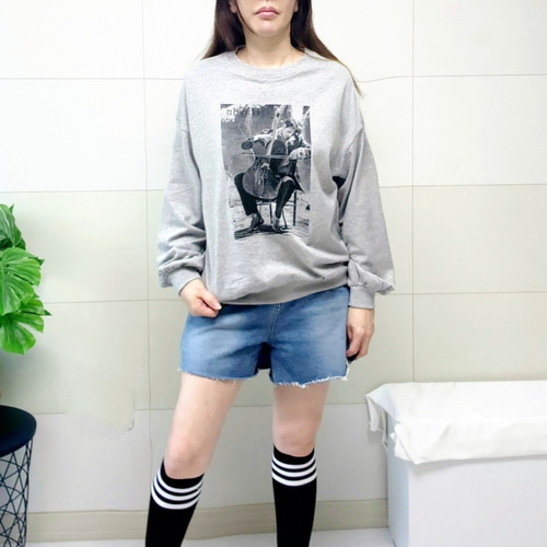 (국산면원단/국내자체생산) T1015 첼로 맨투맨 티셔츠 20대30대여성의류 이미지 6