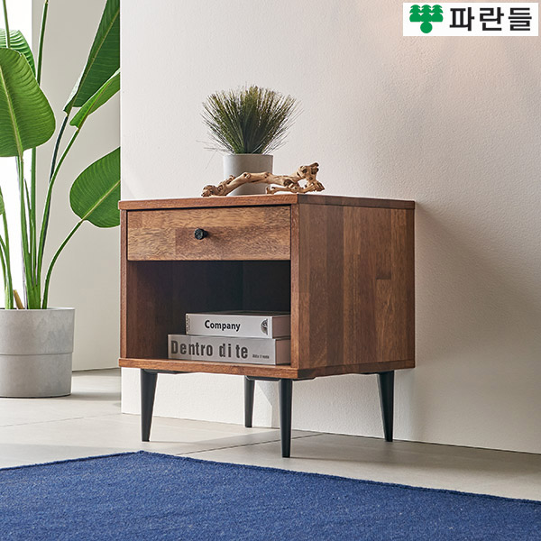 파란들가구 18T 멀바우원목 450 원목협탁 침실협탁 서랍장 - 상세 이미지 2