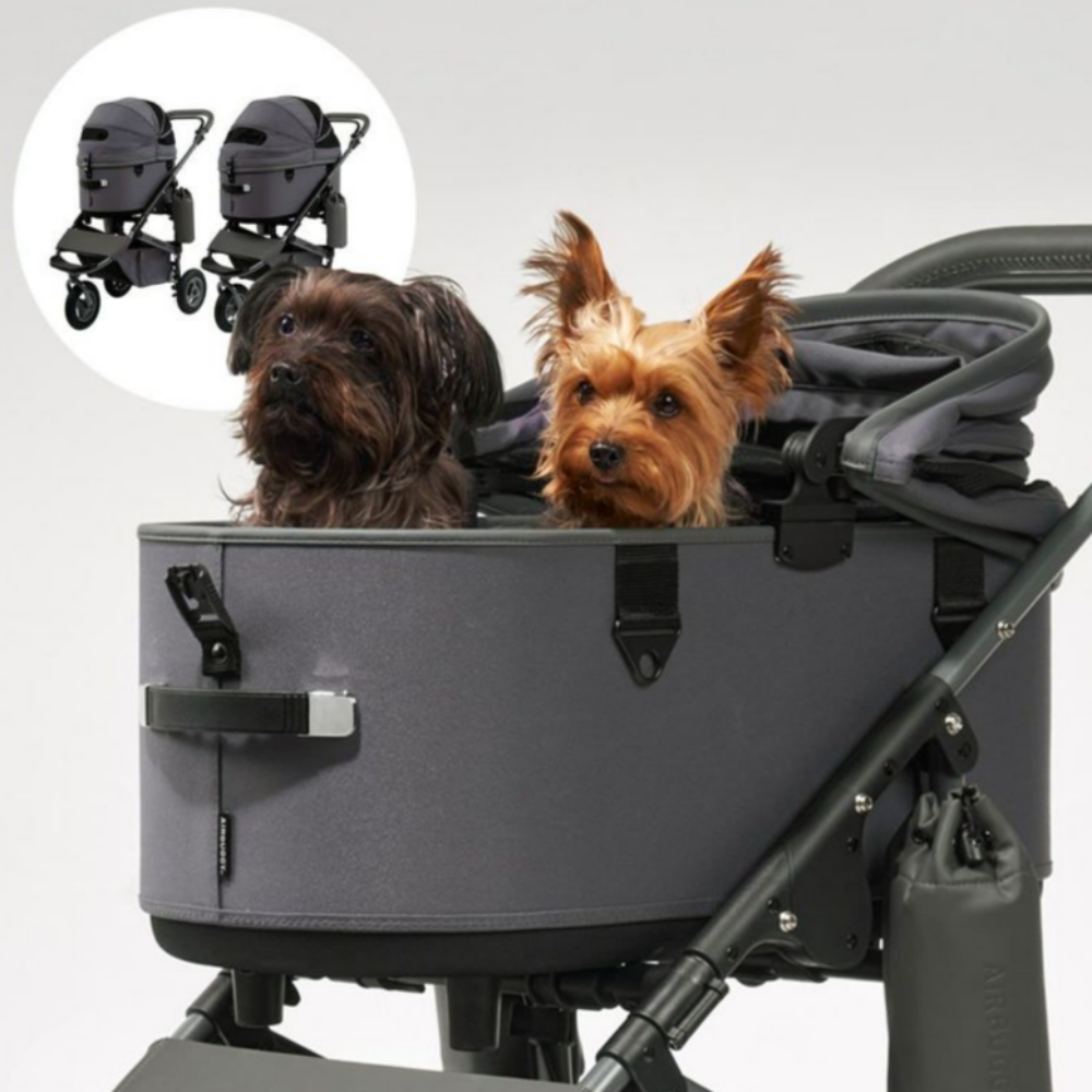 에어버기 펫 유모차 돔3 프리미어 딘 그레이 R사이즈 ADLI016