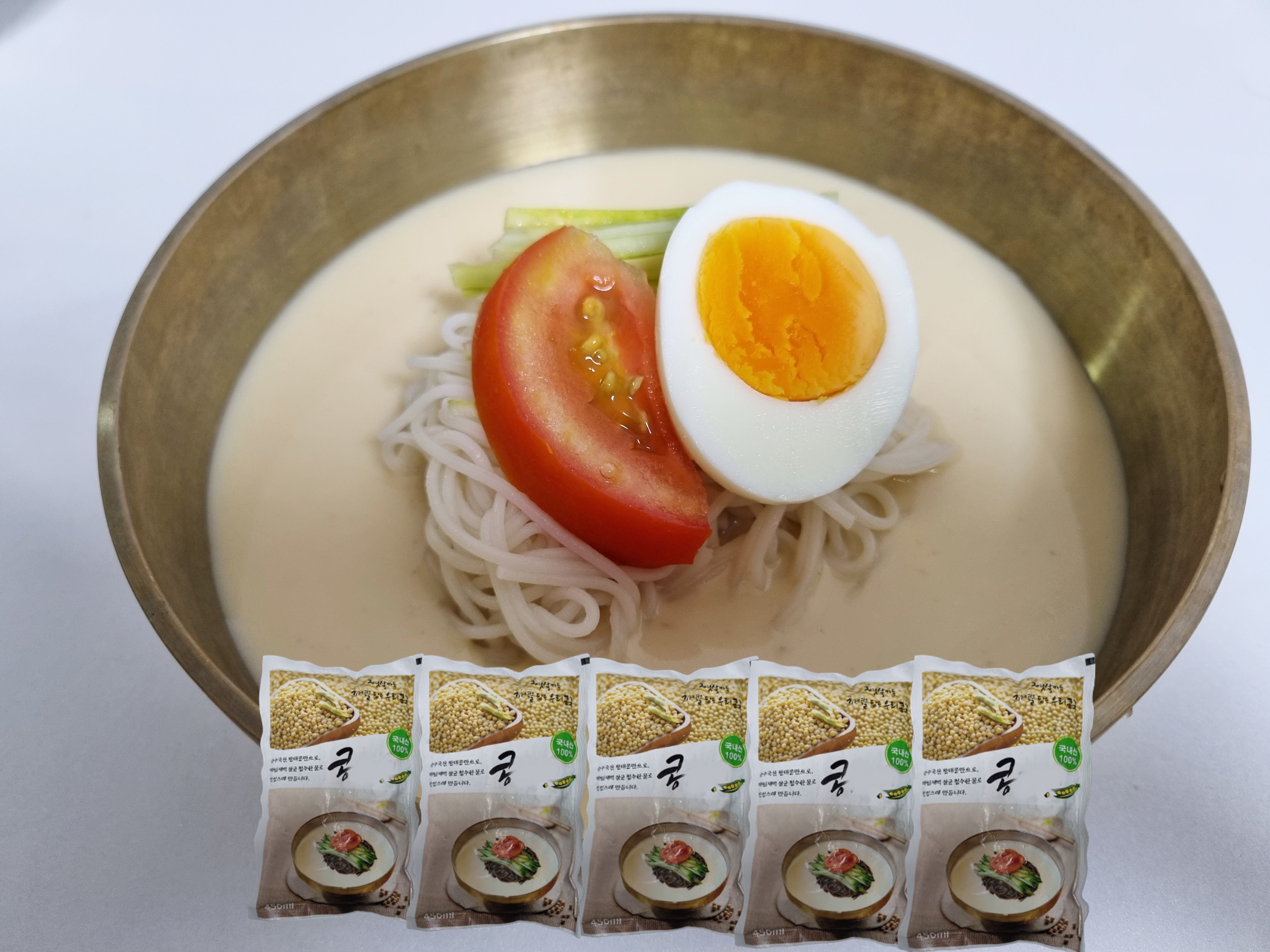 콩두깨 콩물 크림 국산 100% 백태 5팩 진한 콩물 맷돌 콩국수 콩국물