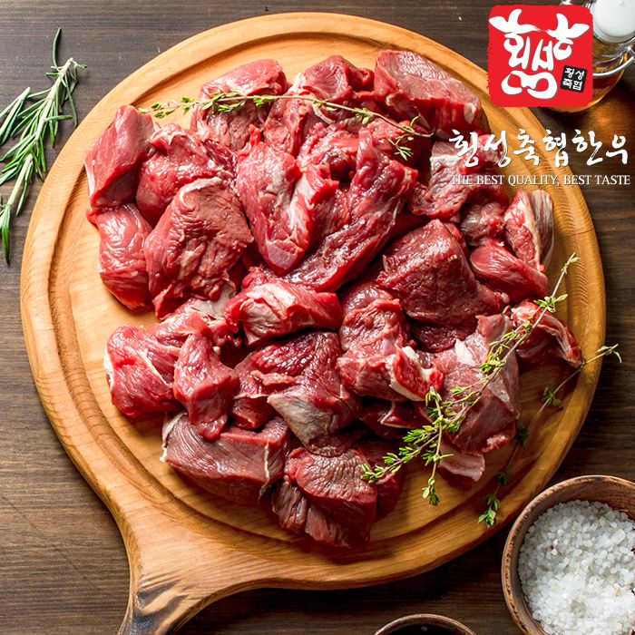 [횡성축협한우] 1등급 세절국거리 200g  3팩 총 600g : 대신육가공
