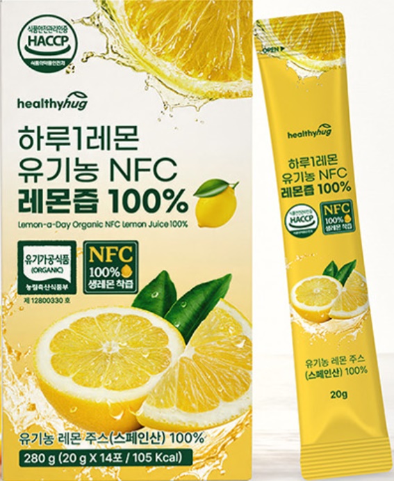하루 1레몬 유기농 NFC 레몬즙 100% 14포 - 상세 이미지 2