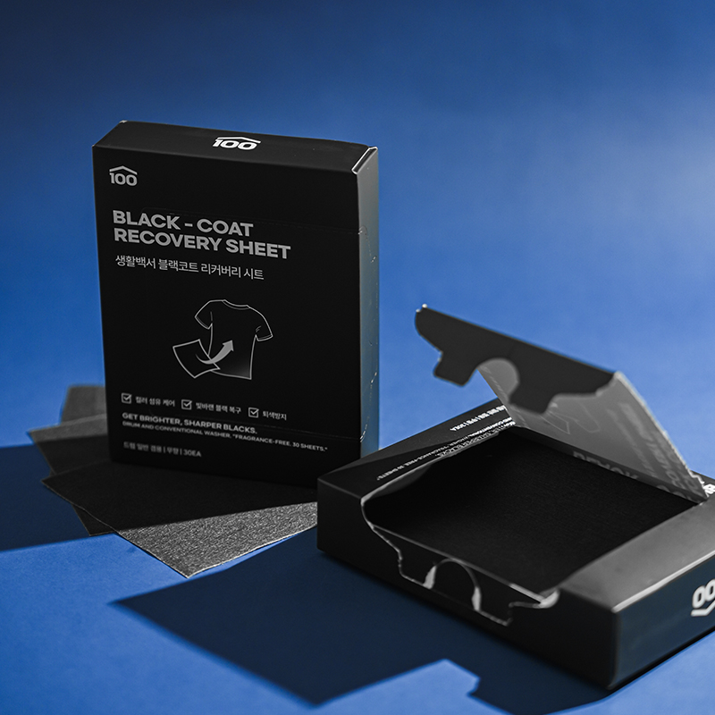 생활백서 검은옷전용 블랙 리커버리 시트세제 30매