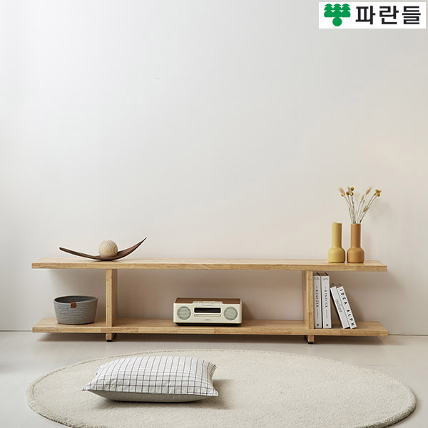 파란들가구 30T 고무나무원목 1800 TV거실장 B형 원목거실장 - 상세 이미지 2