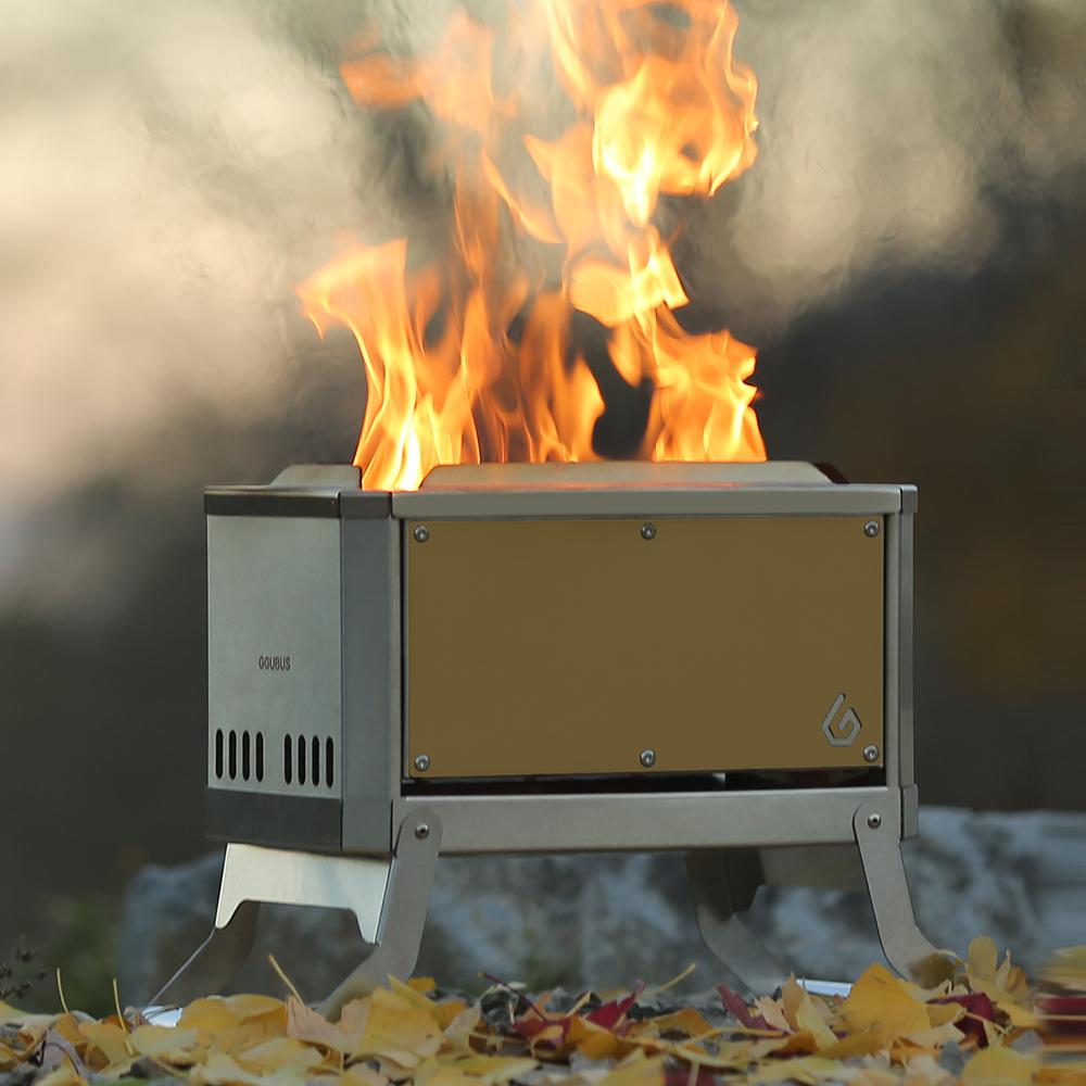 꾸버스 3중연소 화로대 와일드헌터 캠핑 불멍 이중연소 바베큐그릴