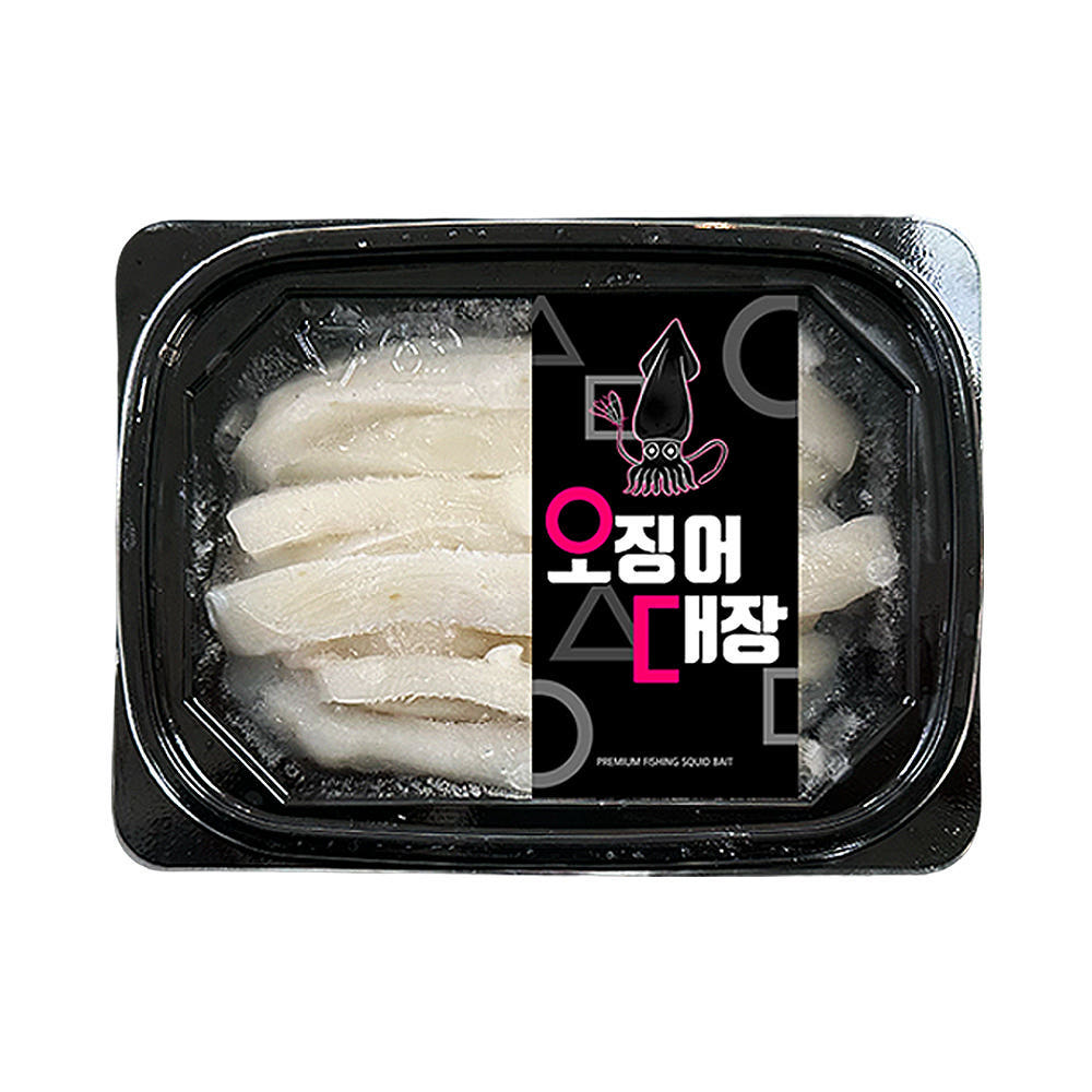 쫀득하고 쫄깃한 염색 오징어대장 1팩 100g 오리지널(화이트) 오징어미끼 제품 이미지