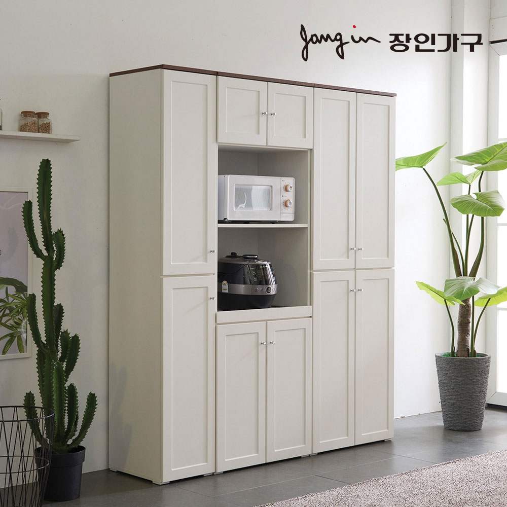 장인가구 쉐프IV 1800 렌지대+수납장+틈새장 - 상세 이미지 3