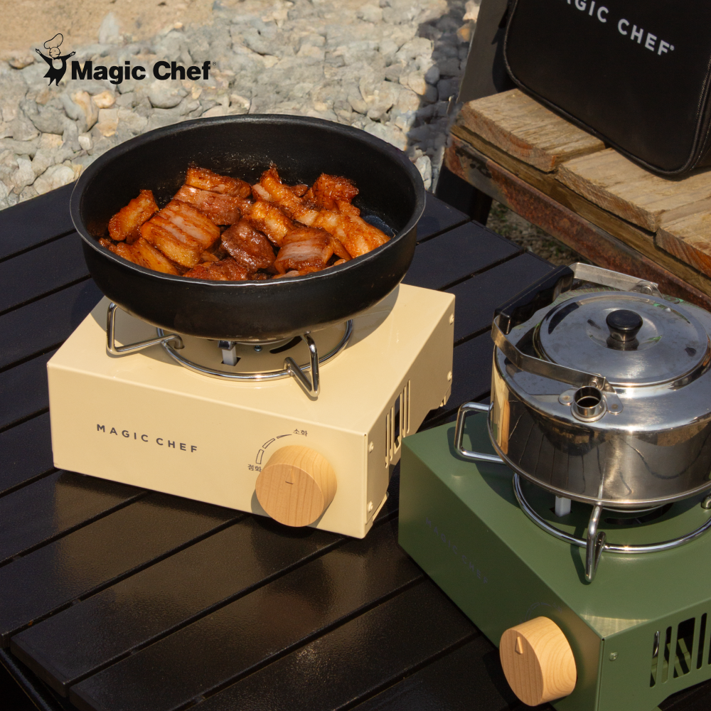 매직쉐프 티니 미니 가스버너 국내생산 캠핑용 휴대용 가방포함 가정용 업소용