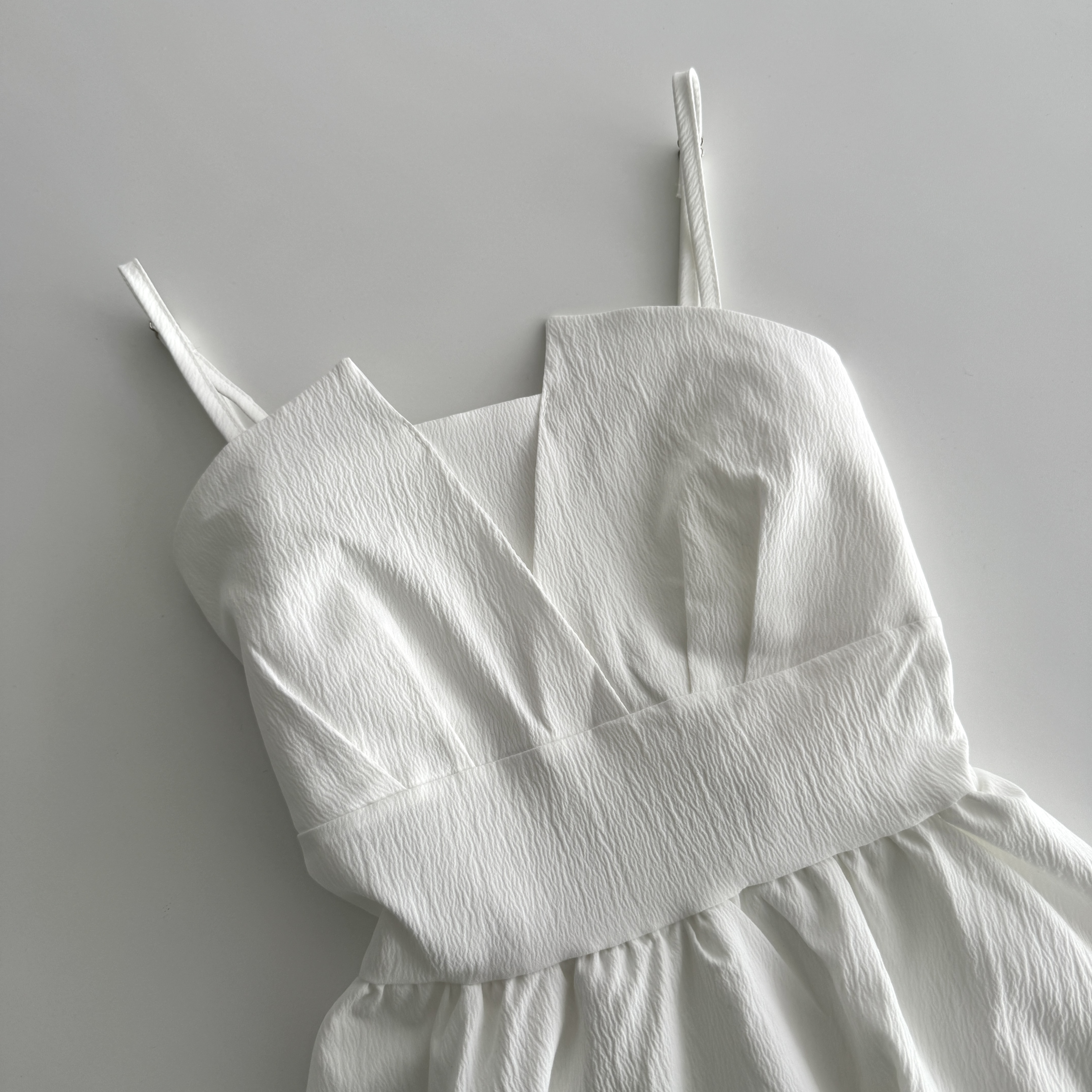 여름 휴양지 원피스 쉬폰 뷔스티에 레이어드 원피스 미니, 아이보리, FREE(One size) - 상세 이미지 3