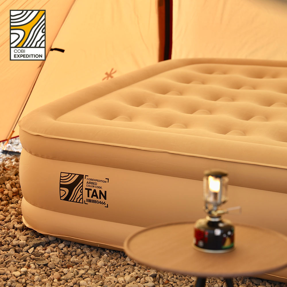 [유해물질NO] 코비익스페디션 에어베드 매트리스 퀸사이즈 KC인증 배터리 에어펌프내장 캠핑 에어매트