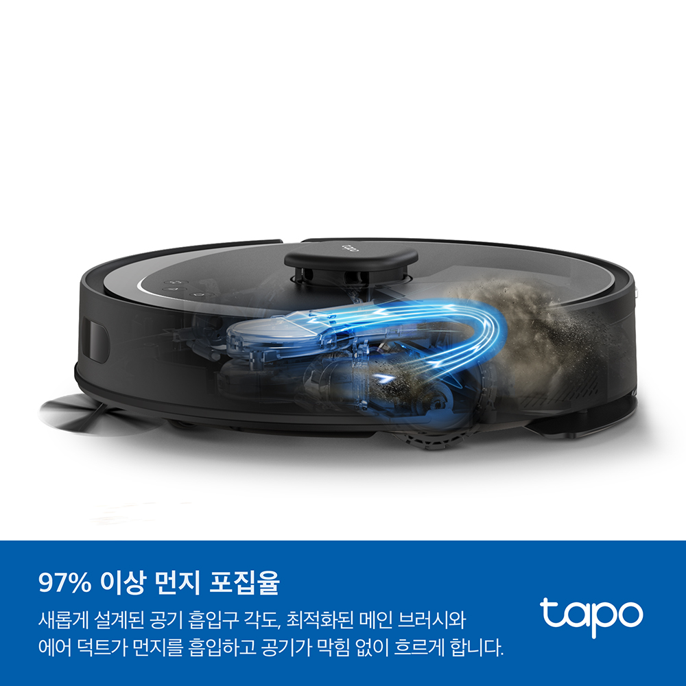 티피링크 Tapo RV30 Max Plus 듀얼 내비게이션 물걸레 로봇청소기 & 클린스테이션 5300Pa 이미지 4