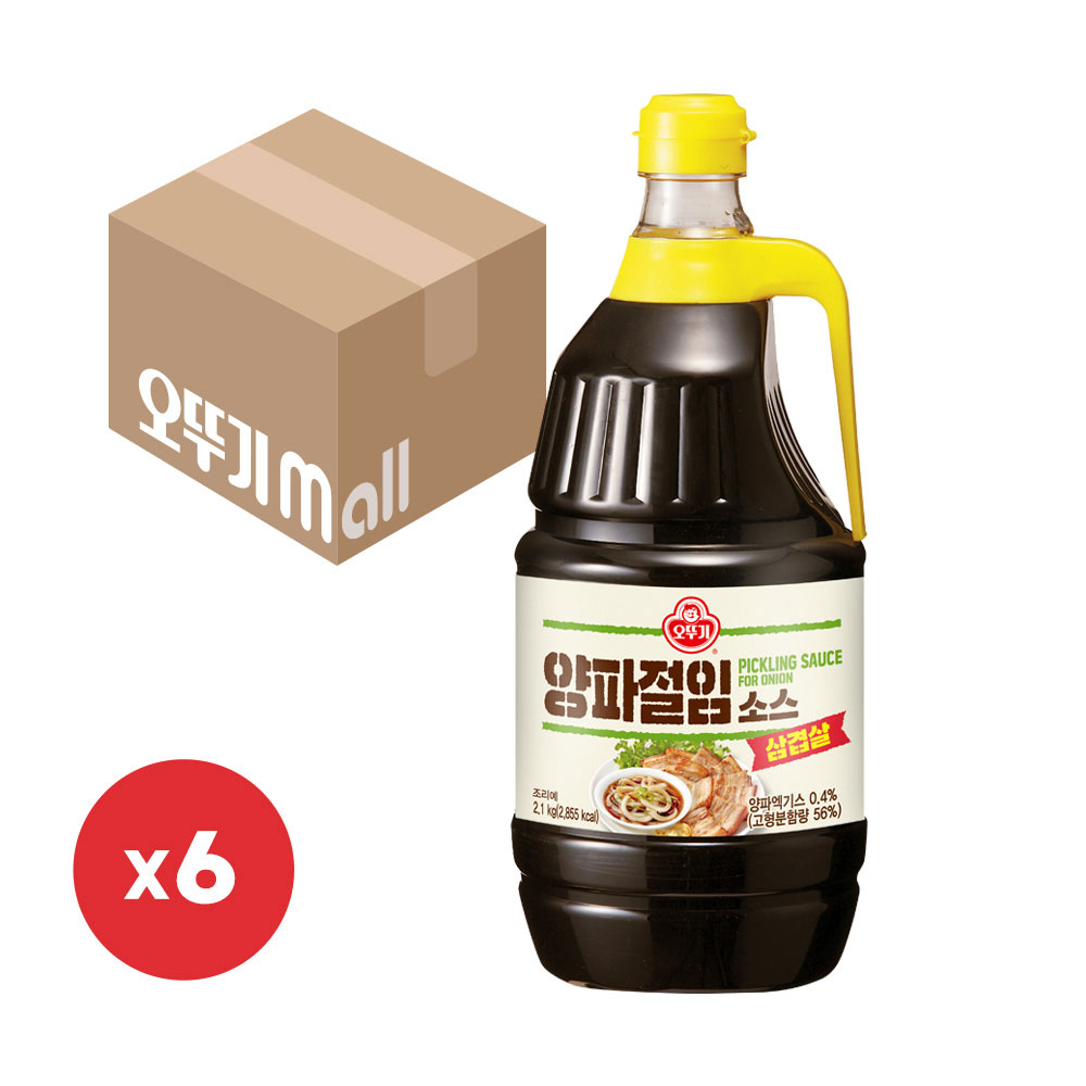 오뚜기 삼겹살 양파절임소스 2.1kg 6개 - 상품 이미지