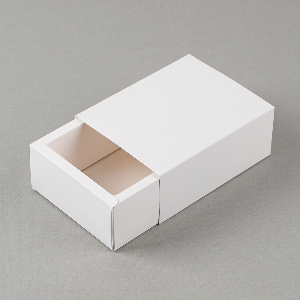 S0 무지형 슬라이드상자 블랙 8x8x3 서랍형 슬리브 박스 이미지 3