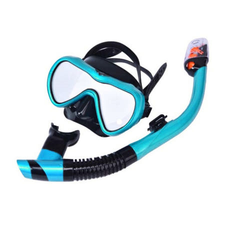 아로마 물놀이 스노클링 블루 수영용품 스노클 마스크