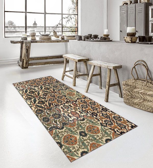 베이자플로우 PVC 아르메니안 러그 - 에클렉틱 앰버 콘크리트 180 x 260 cm