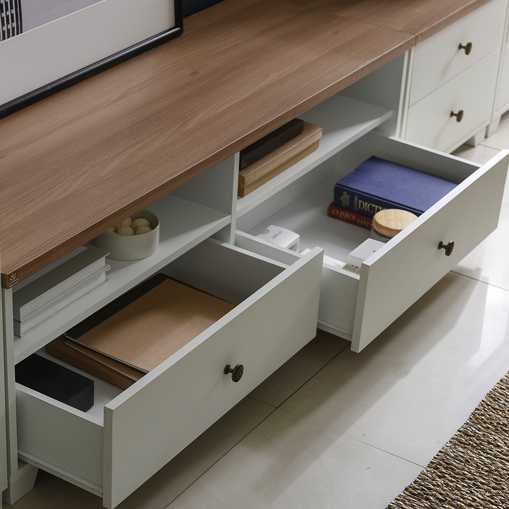 장인가구 뉴 로망스 거실장세트 A형