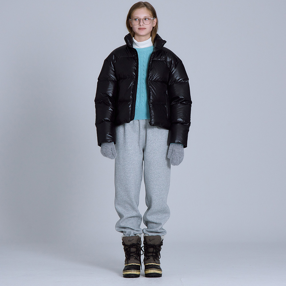 면 기모 쮸리 스웻 조거 팬츠