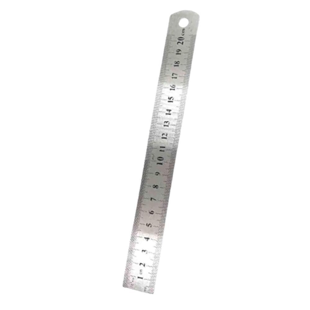 철제 20cm 직자 묵직한 스틸자 전문가 측정용 철자 직선긋기 도구