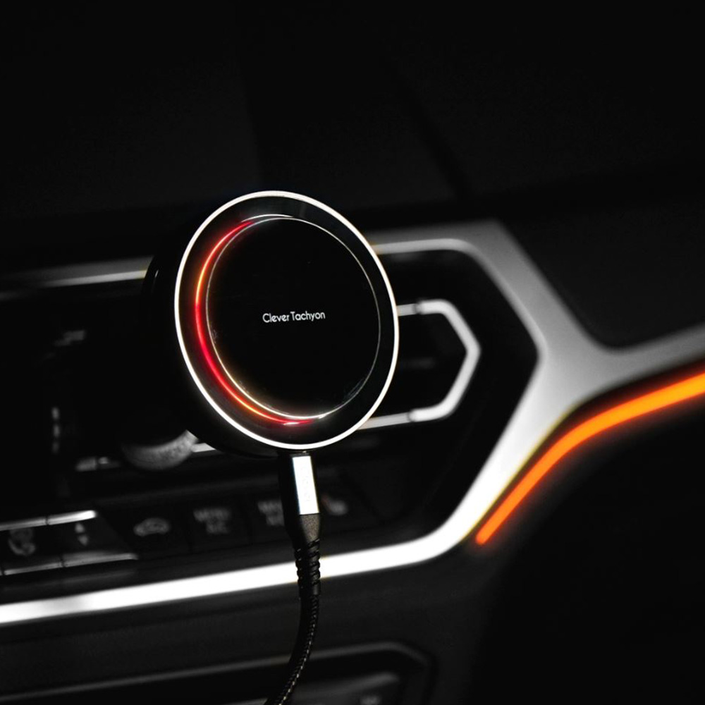 클레버 차량용 맥세이프 냉각쿨링 핸드폰 고속 무선충전 거치대 휴대폰 무선 충전기