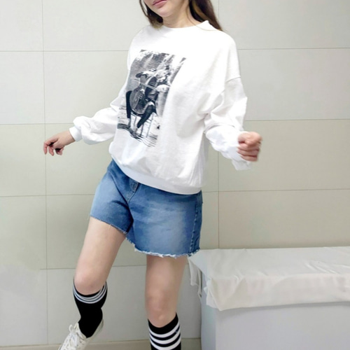 (국산면원단/국내자체생산) T1015 첼로 맨투맨 티셔츠 20대30대여성의류 - 상세 이미지 4