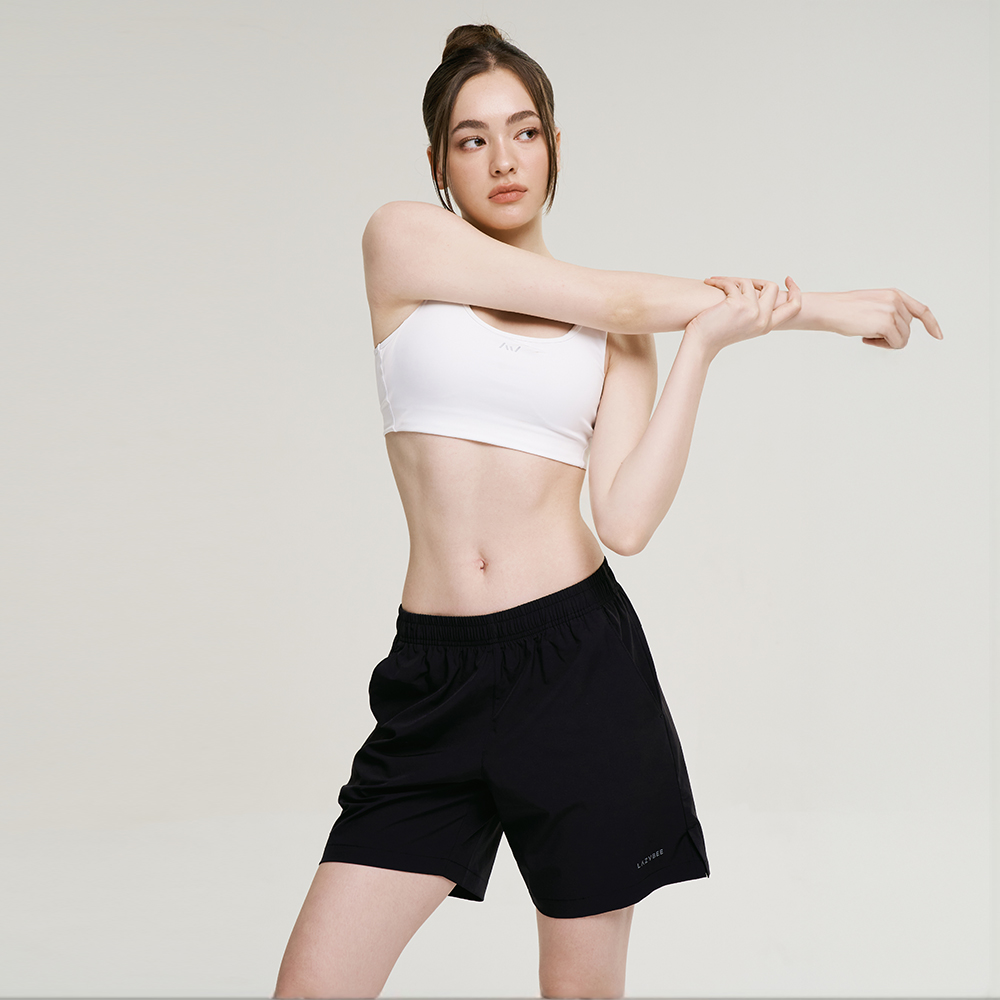 여성 운동반바지 에어로 엑티브 쇼츠 헬스복 러닝복 기능성 반바지 공용 블랙 - 상세 이미지 5