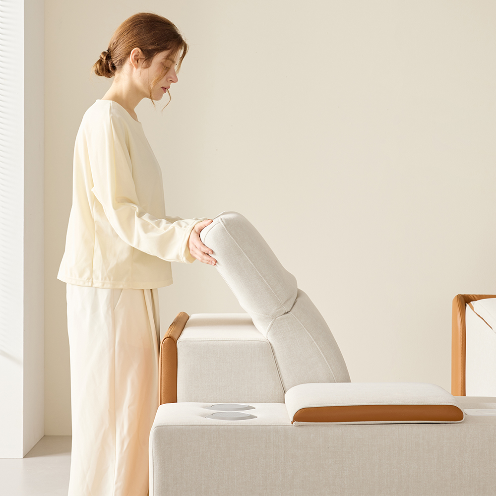 4인용 프리스티노 2세대 모션 소파 리클라이너 슬라이딩 무빙 가죽 면피 패브릭 쇼파 320