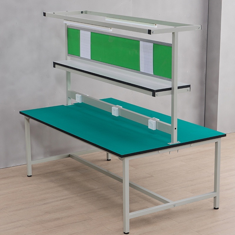 제전테이블 검사 실험실 납땜 조립 라인 작업 클린룸 제트 150x60x75+단일레이어작업대 - 상세 이미지 4