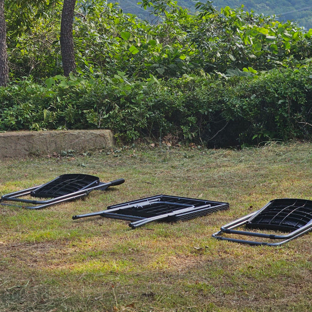 야외테이블세트 2인 접이식 카페