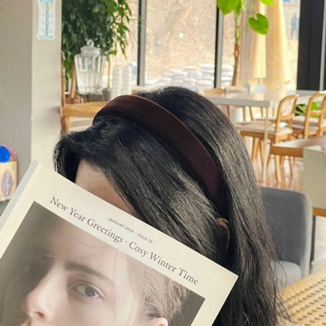 심플 방한 머리띠 스타일 볼륨 헤어밴드 악세사리 패 1-벨벳머리띠-레드 : 굿타임샵