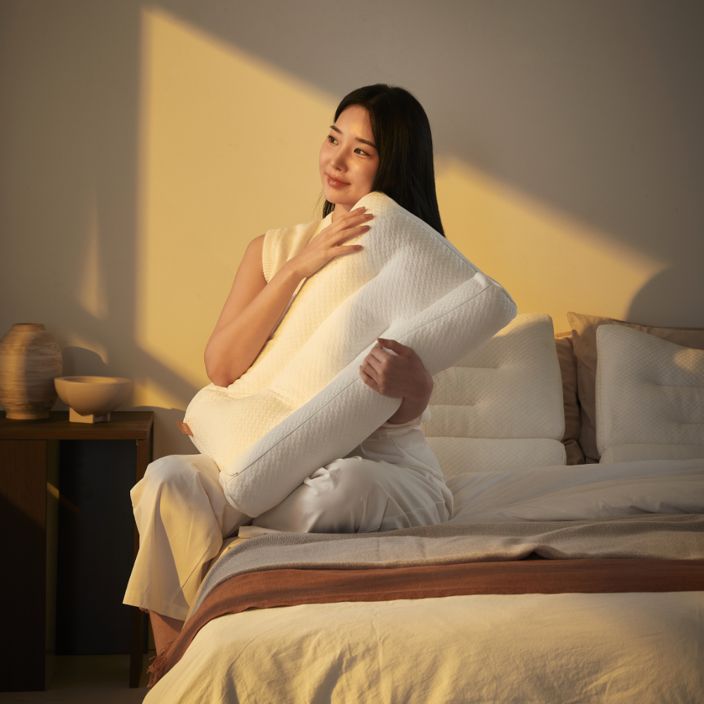 숙면애진심 베개 경추베개 옆으로자는 낮은 일자목 목디스크 거북목 숙면 꿀잠 코골이