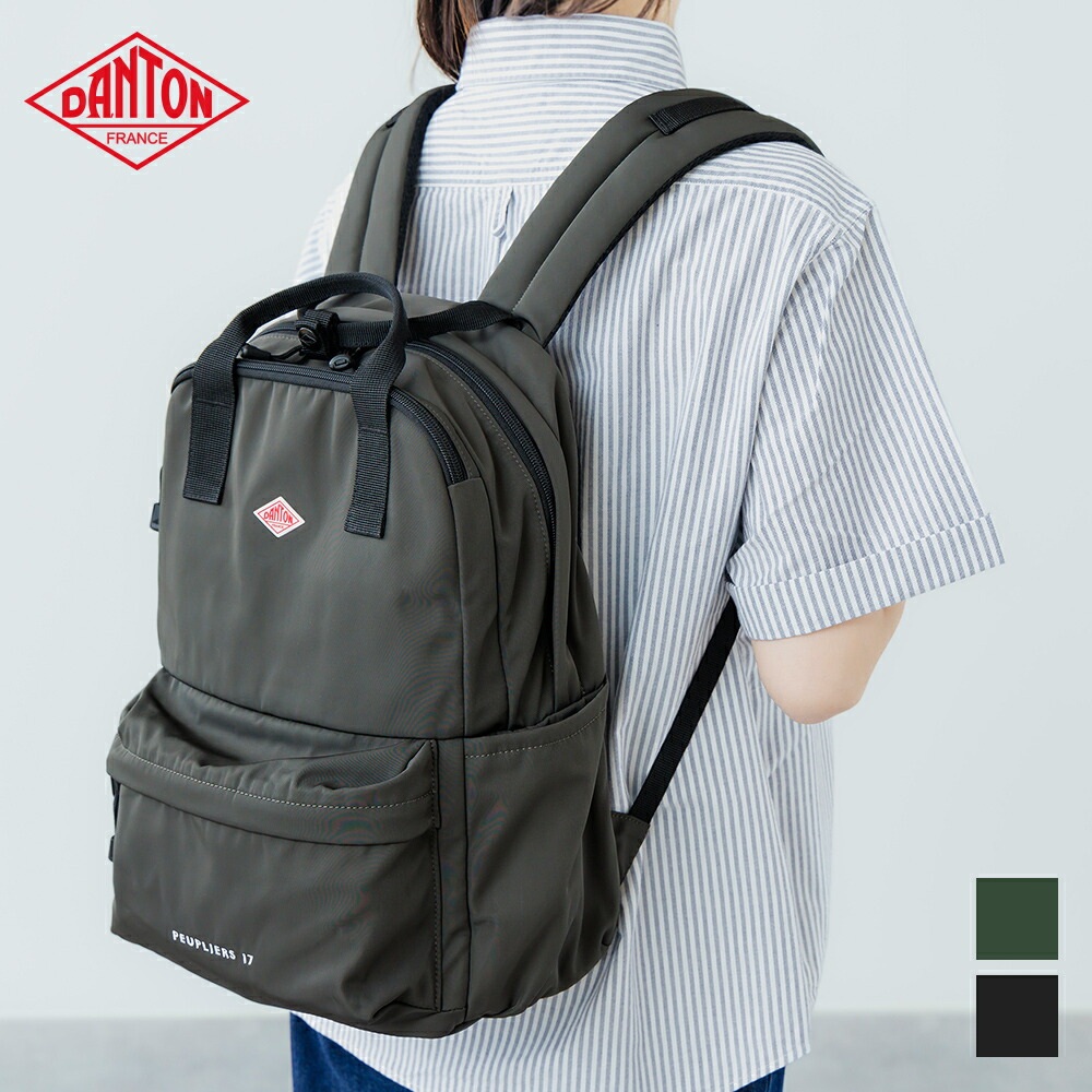 단톤 백팩 PEUPLIERS17 트윌 백팩 25SS 노트북가방 남여공용 BLACK