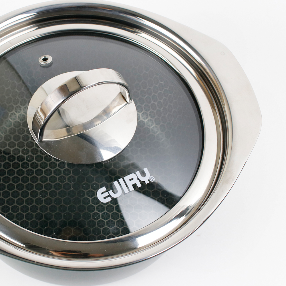 IH 스텐 큐브G 에지리 아시아팟 통 3중 스텐 냄비 팬 32cm, 그리들