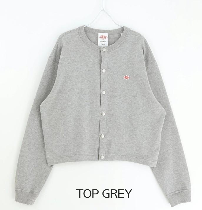 단톤 여성 도트 버튼 크루넥 가디건 25SS DT-C0405CID TOP GREY - 상세 이미지 3