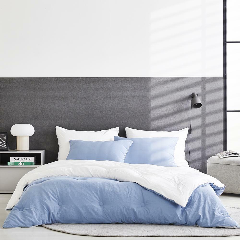 [메종노아] 메르시 모달 컬렉션 SS! 차렵이불+베개커버 세트 (슈퍼싱글, 세이지민트미스티블루릴리핑크중택1)