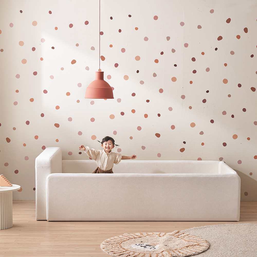 장인가구 하랑 E0 패브릭 슬림헤드 저상형 패밀리침대 SS+SS 둥지형 +라텍스탑포켓