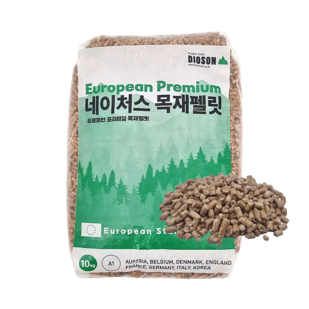 우주캠핑 우드 펠렛 캠핑 펠릿 연료 10kg