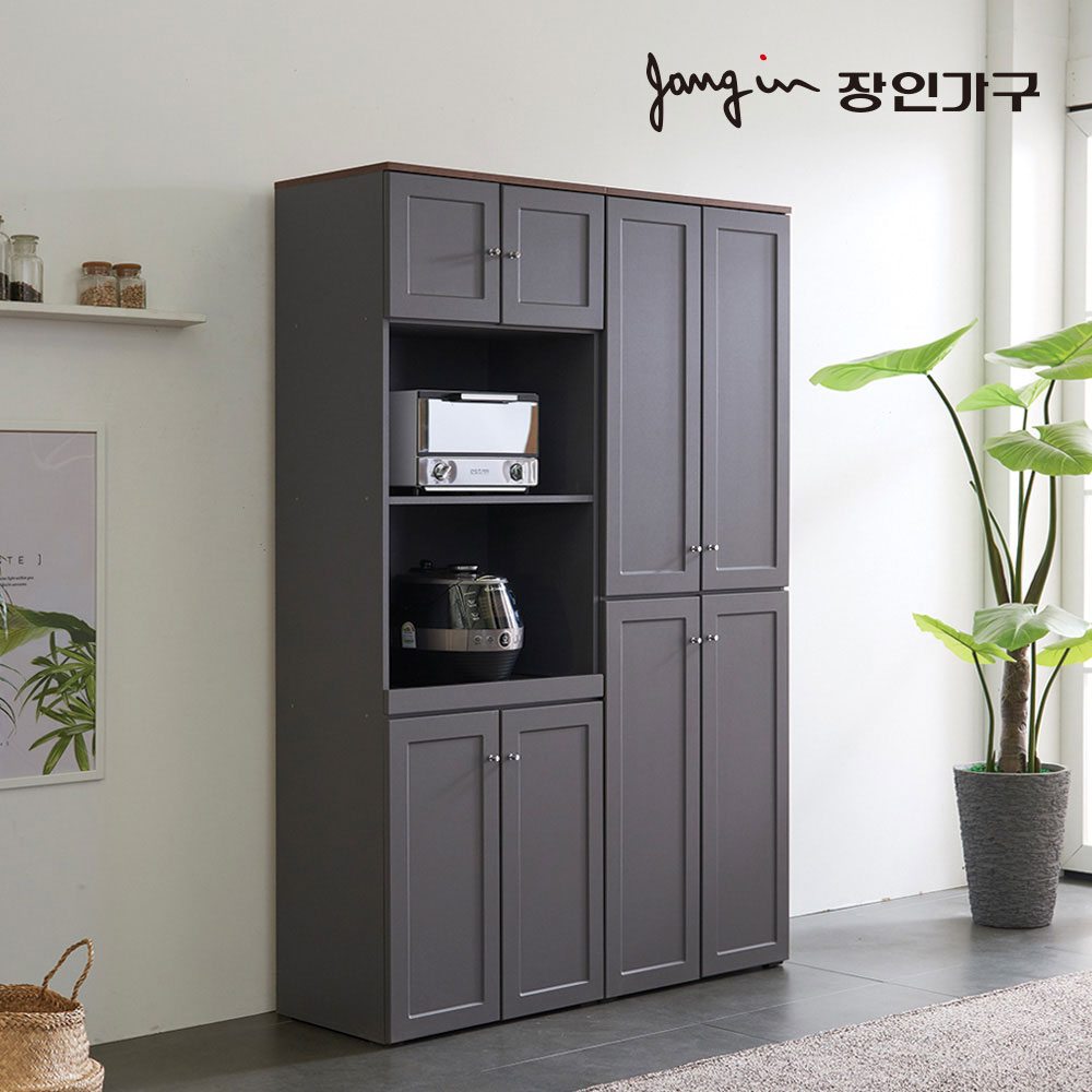 장인가구 쉐프GR 1800 렌지대 밥솥 수납장+수납장 - 상세 이미지 3