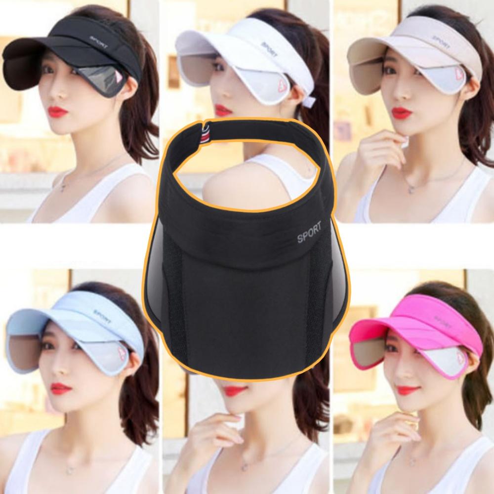 자외선 차단 여행용여성썬캡 날개 아줌마썬캡