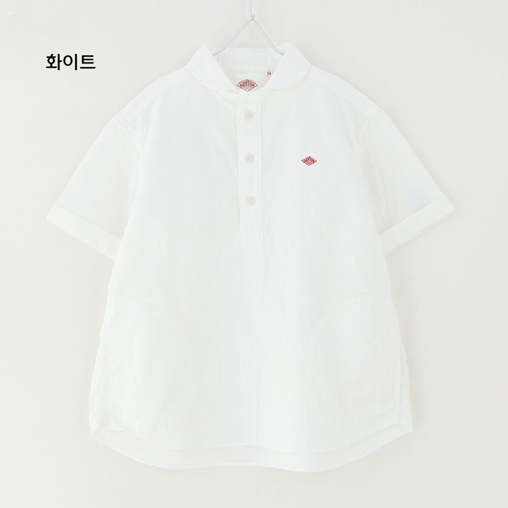 단톤 여성 라운드카라 포켓 풀오버 반팔셔츠 DT-B0283SOX 34 화이트 - 상세 이미지 3