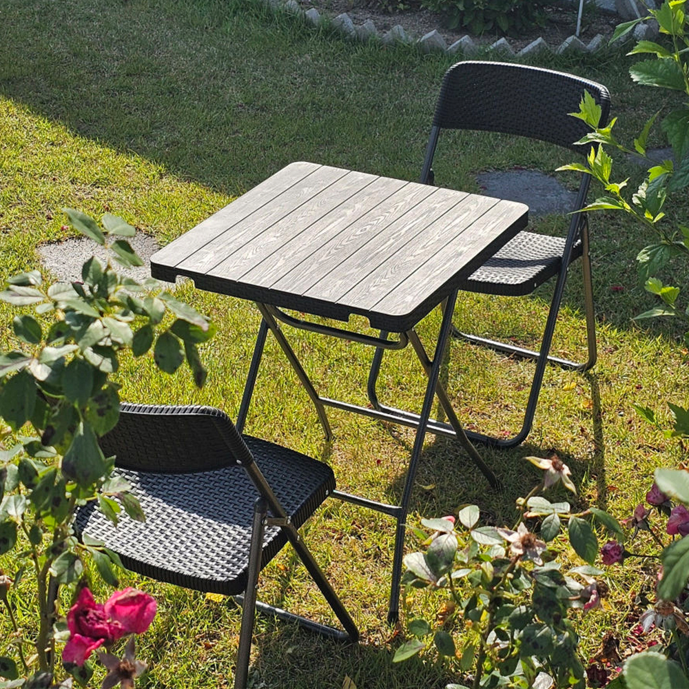 야외테이블세트 2인 접이식 카페