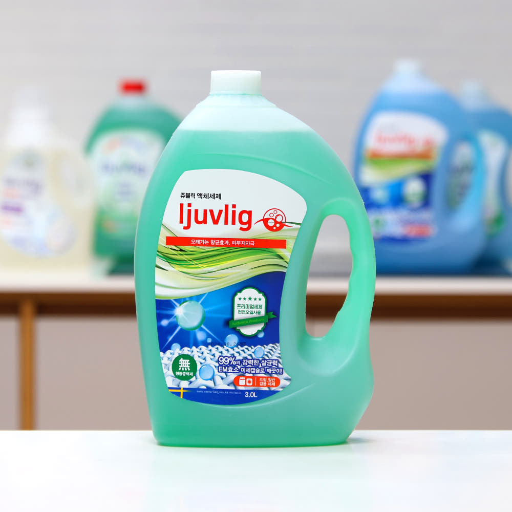 알칼리세탁세제 땀 수건 빨래 쉰내 3L 4개 드럼세탁기 통돌이 겸용