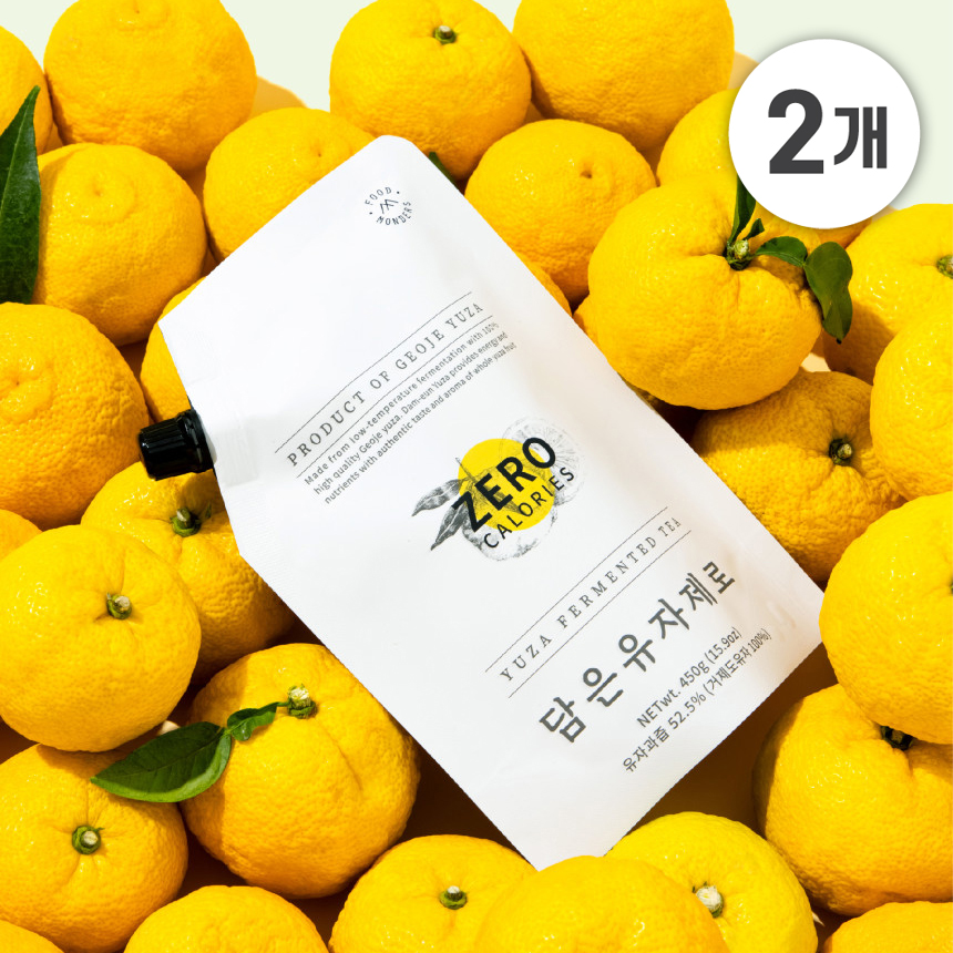 몬더스 거제도 담은유자 제로 450g, 2개
